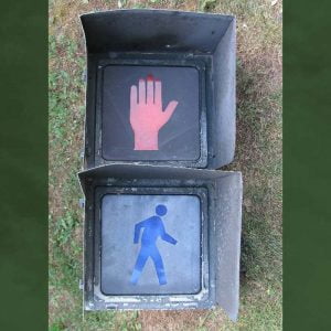 12- inch 2-section Incandescent Man/Hand Pedestrian Signal -- $60